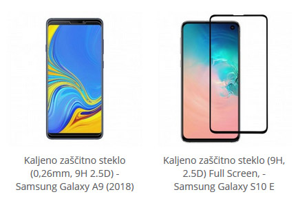 Kaljeno zaščitno steklo za Samsung Galaxy